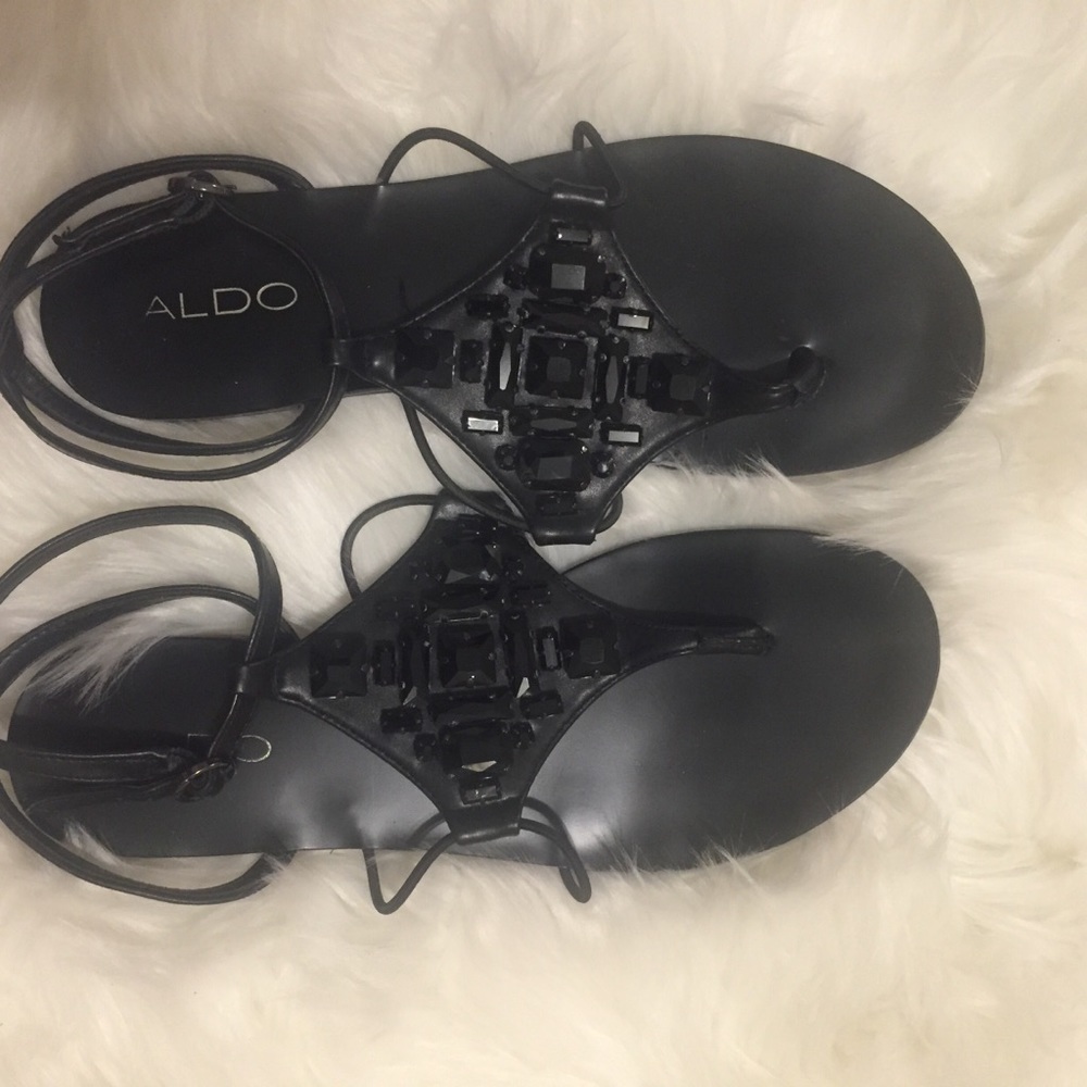 Black Aldo Sandals